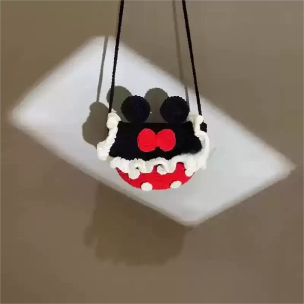 DIY Mickey cross-body bucket bag crochet kit material bag