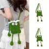 New Funny and Cute Knitted Cross-body Mobile Phone Bag