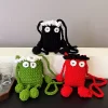 New Funny and Cute Knitted Cross-body Mobile Phone Bag